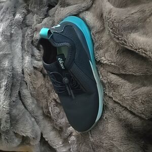 Women's Navy Blue and Turquoise Sneakers with QSlip Ons and Slip Resistant Sole